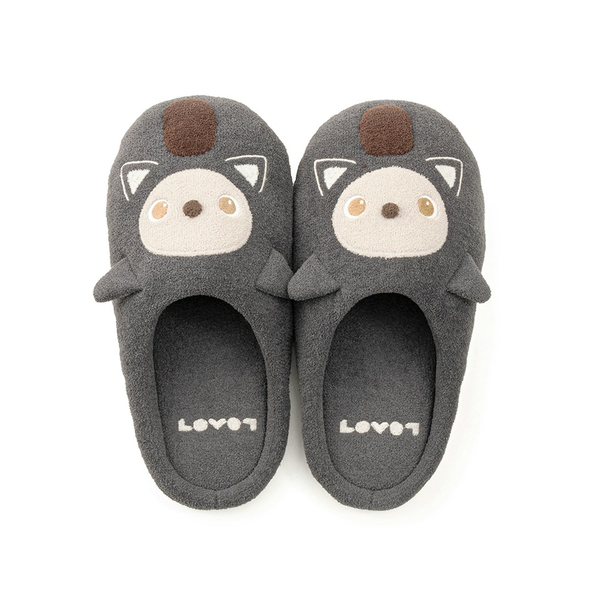 ねこみみLOVOT ルームシューズ(グレー)