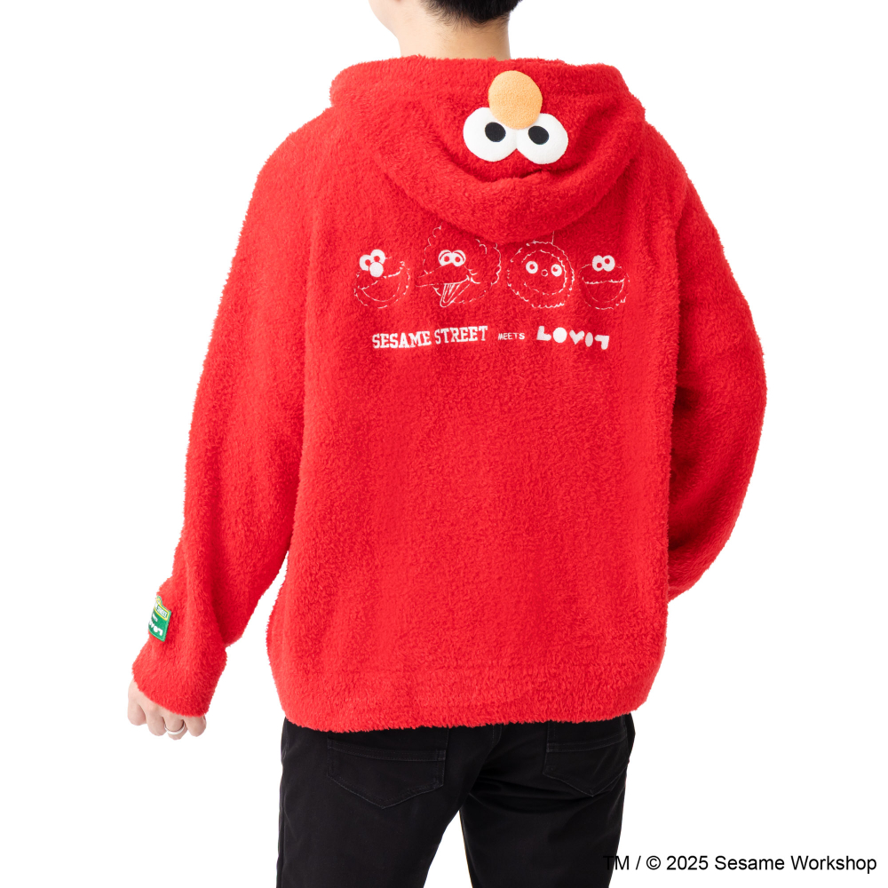 SESAME STREET meets LOVOT ふわもこパーカー（レッド）ヒト用 | LOVOT