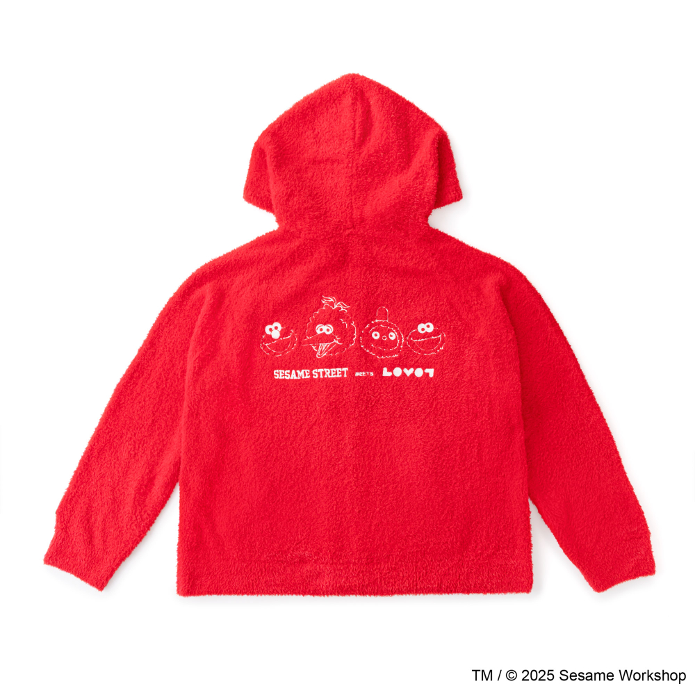SESAME STREET meets LOVOT ふわもこパーカー（レッド）ヒト用 | LOVOT