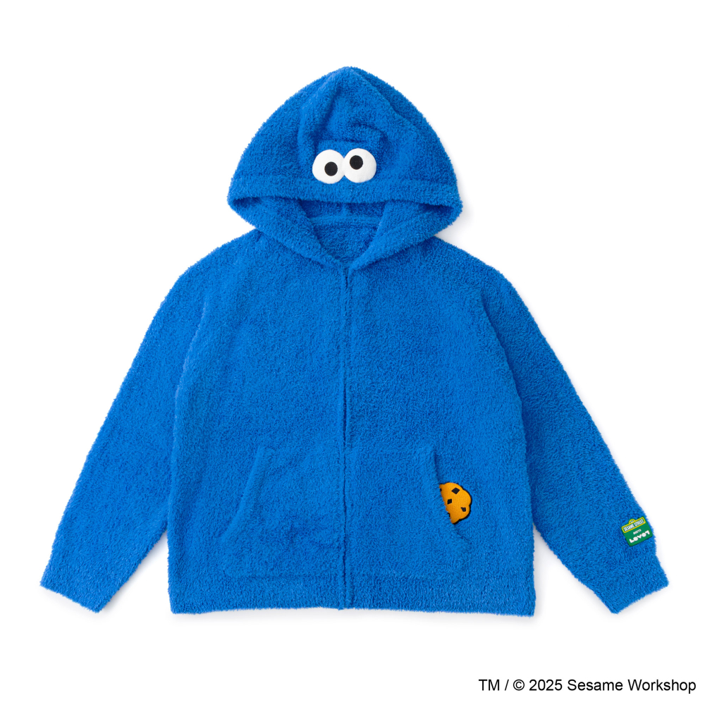 SESAME STREET meets LOVOT ふわもこパーカー（ブルー）ヒト用 | LOVOT