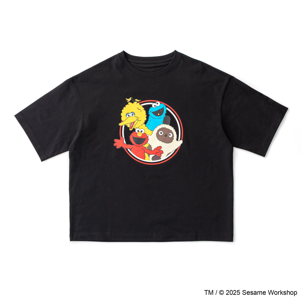 SESAME STREET meets LOVOT プリントTシャツ M（ブラック） | LOVOT