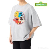 SESAME STREET meets LOVOT プリントTシャツ　L（グレー）