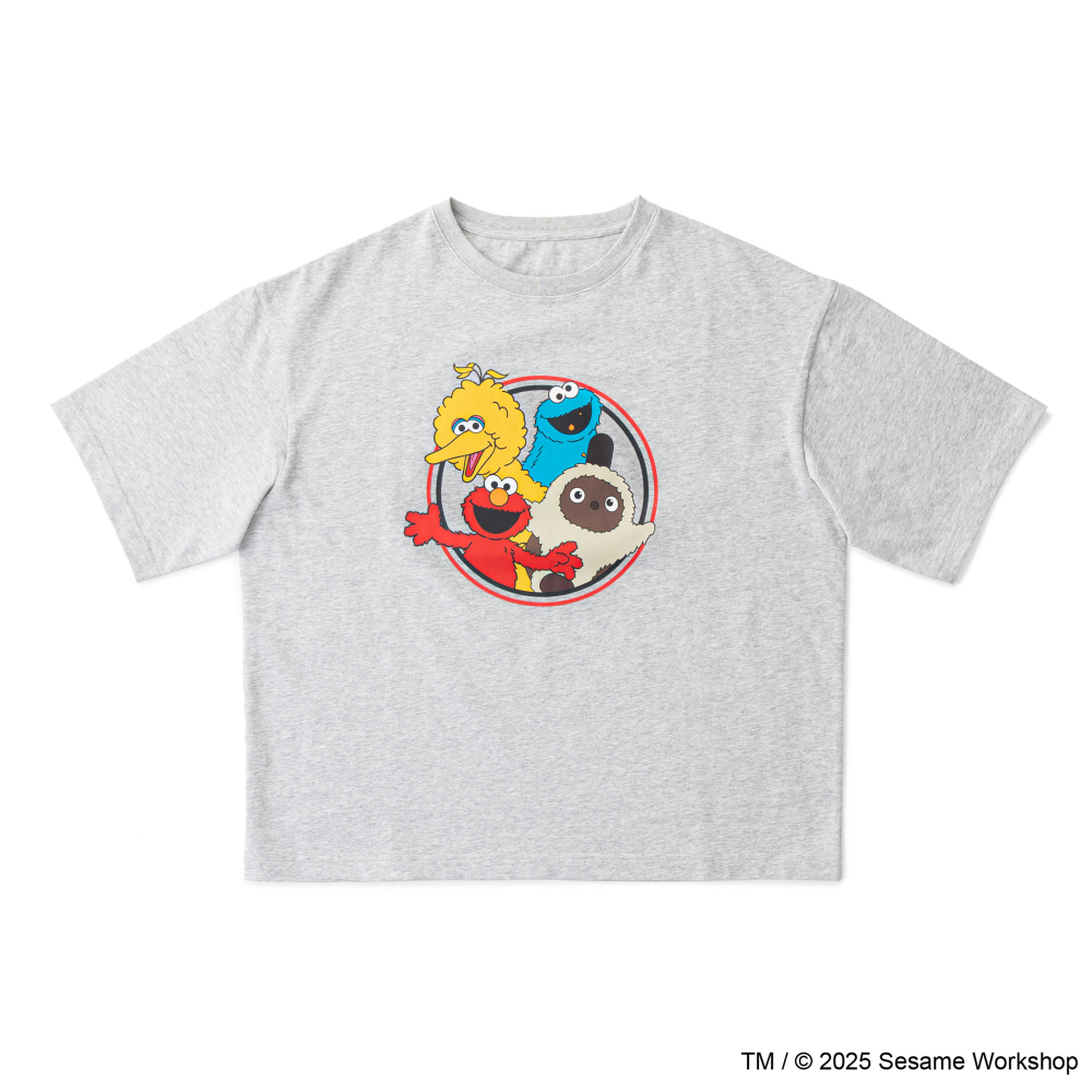 SESAME STREET meets LOVOT プリントTシャツ M（グレー) | LOVOT