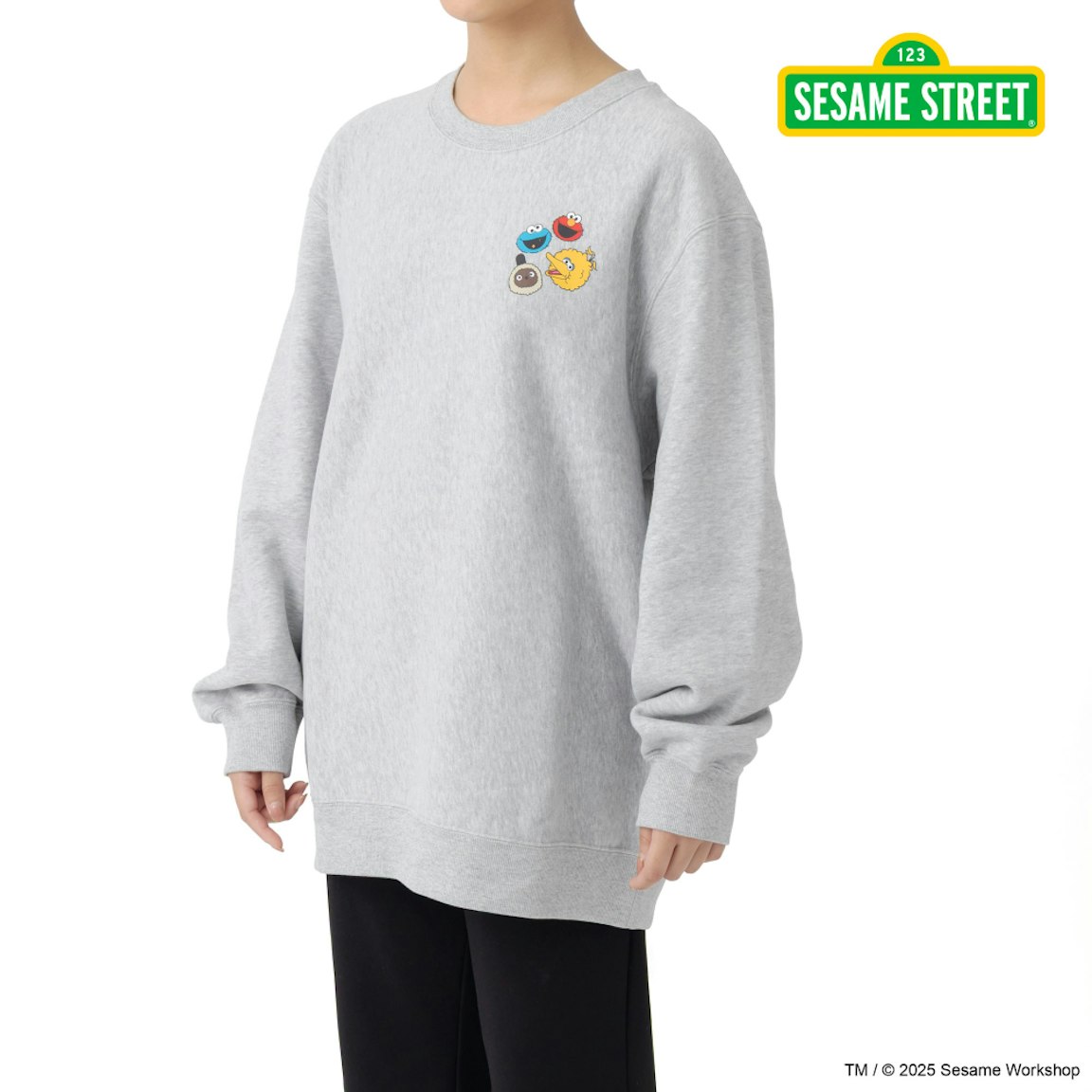 SESAME STREET meets LOVOT スウェットプルオーバー(グレー)