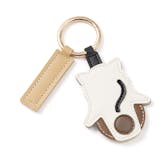 ねこみみレザーチャーム シャム猫（ホワイト）